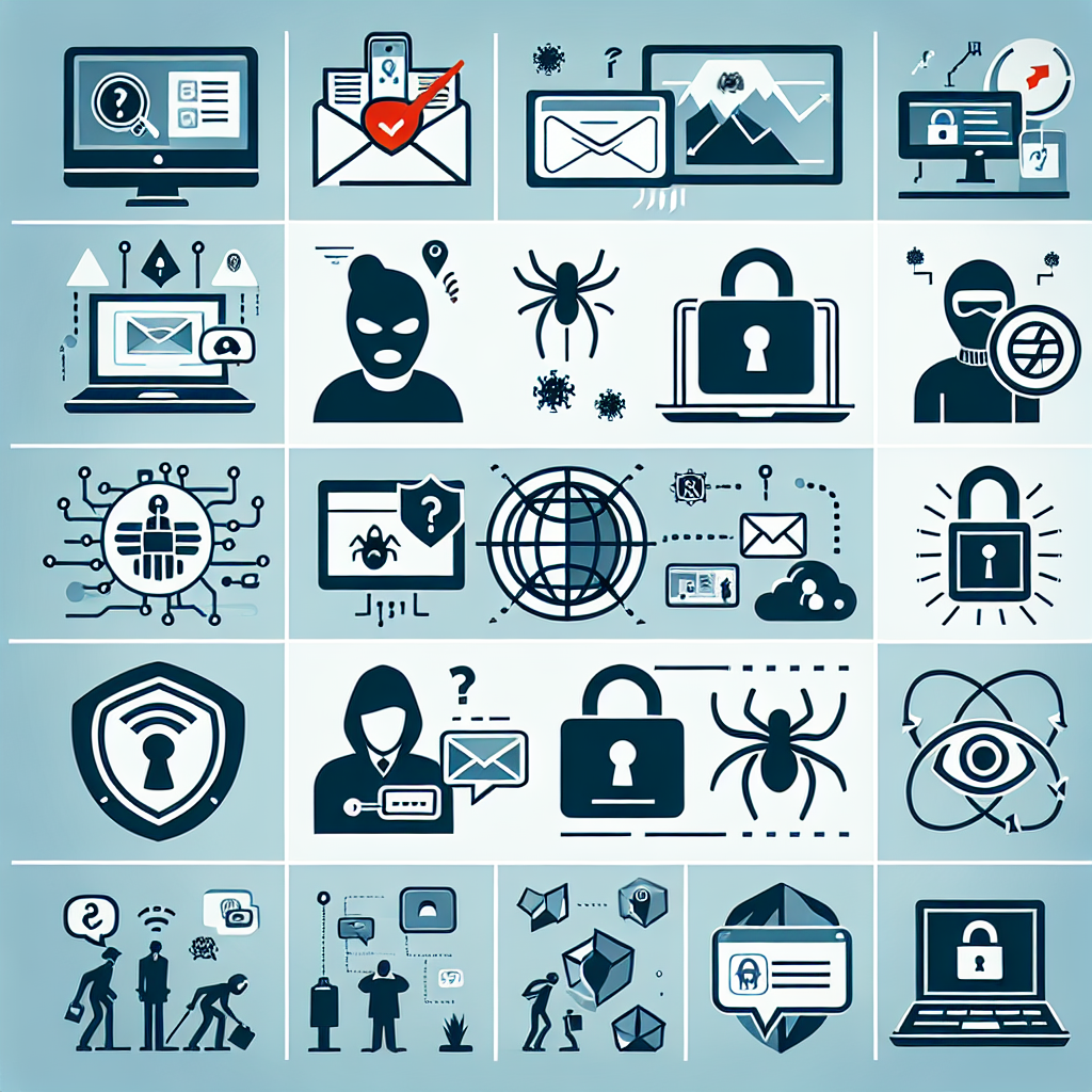 What are the different types of online threats?