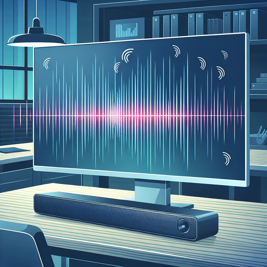 Why do some monitors feature integrated soundbars with beam-forming technology?